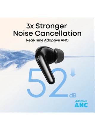 سماعات أذن لاسلكية حقيقية Soundcore R60i NC مع إلغاء الضوضاء التكيفي، LDAC عالي الدقة، 50 ساعة من وقت التشغيل، مكالمات واضحة بالذكاء الاصطناعي، IP55، شحن سريع، أسود - view 4