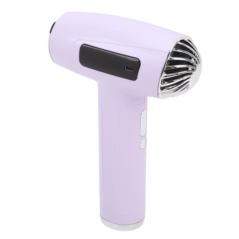Cordless Hair Dryer: Purple, High Capacity Li Battery, Intelligent Temperature Control - Double Temperature Modes, Efficient Motor for Travel, Dorm, Everyday Use - Image 3