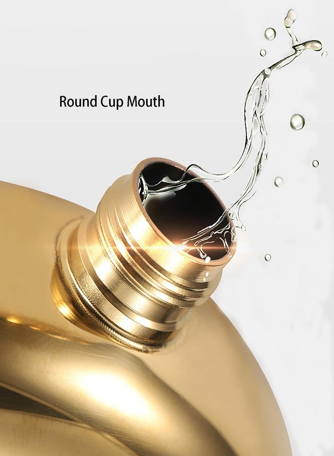 Comfysail 3.5oz Smooth Stainless Steel Portable Bracelet Hip Flask for Storing Whiskey/Alcohol Gold - Image 3