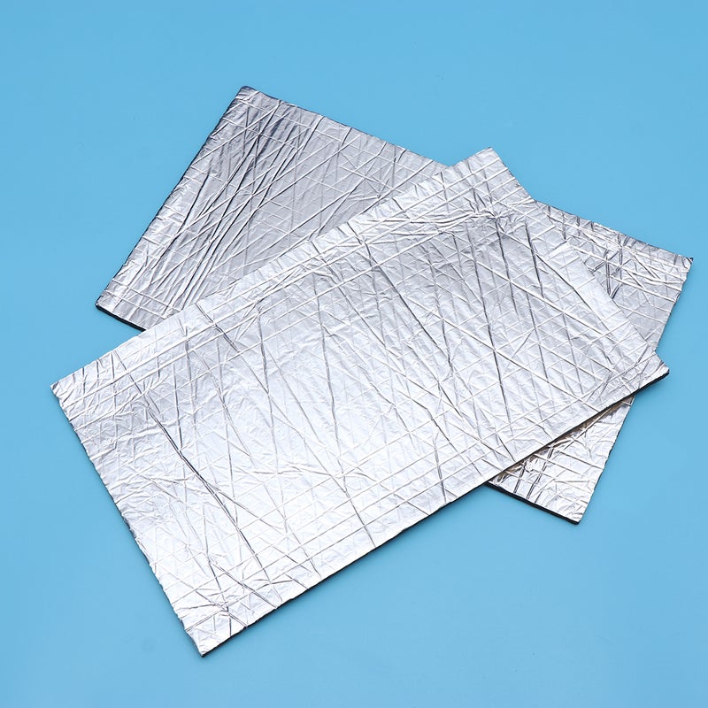 6 Sheets of 1cm Thickness Deadening Cotton Aluminum Foil Car Sound Proofing Deadener Sound Insulation Cotton - Image 3