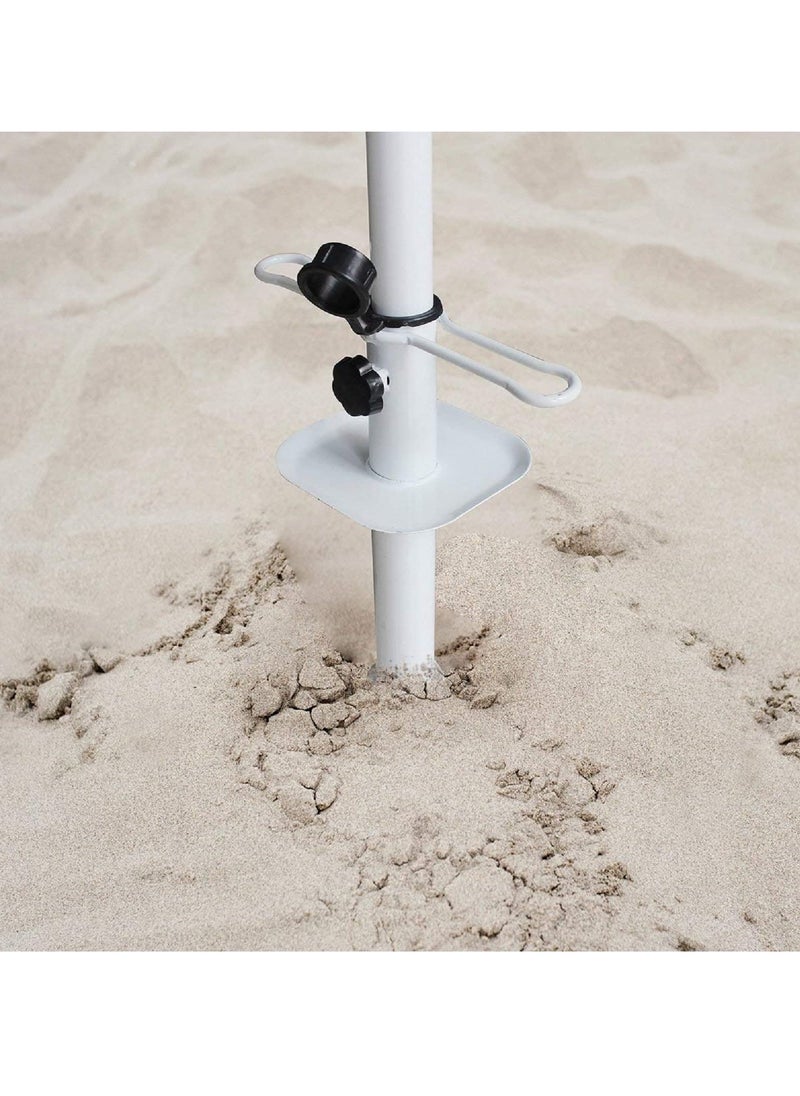 SYOSI - Umbrella Sand Anchor, Heavy Duty Beach Umbrella Base with Ground Anchor Screw for Tent, Parasol, Sun Shelter, Sun Protection, Shade - Image 1