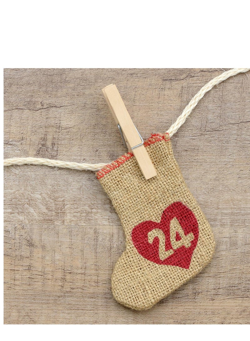 Generic 50-Piece Clothes Pegs Set, Brown, 4.76cm  - Image 3