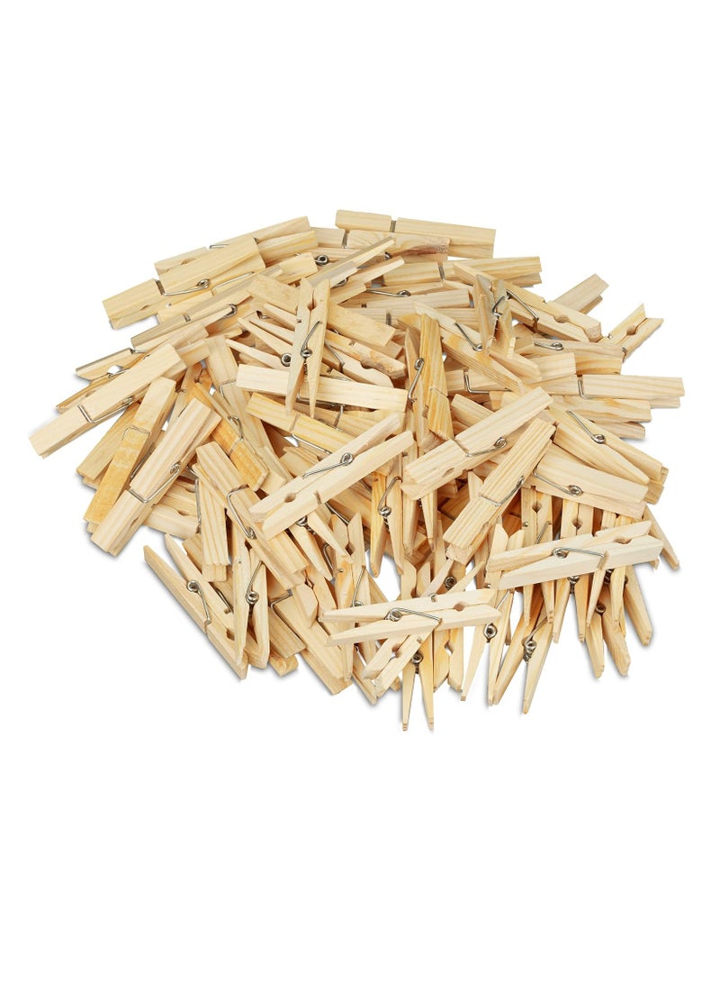 Generic 50-Piece Clothes Pegs Set, Brown, 4.76cm  - Image 4