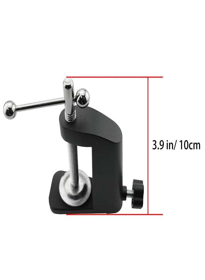 Ruiwaer حامل مشبك C-Clamp أسود من Ruiwaer، حامل مشبك مصباح مكتبي، قاعدة خرطوم، ذراع تأرجح DIY، ملحق إضاءة، مشبك معدني - Image 5