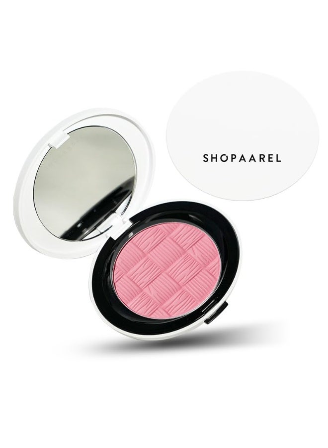 شوبارل أحمر خدود SHOPAAREL | لون غني بتركيبة مطفية ولامعة | أحمر خدود ناعم وسهل الدمج يدوم طويلاً | عبوة مدمجة خفيفة الوزن تمنح الوجه إشراقة طبيعية (لون وردي ناعم) - Image 4