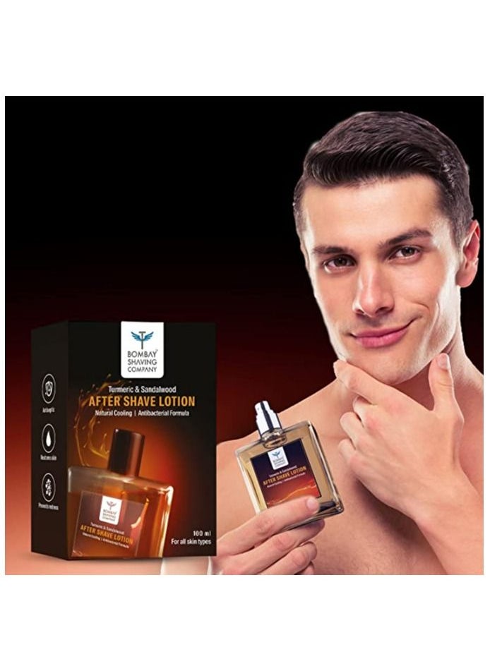 BOMBAY SHAVING COMPANY - After Shave Lotion Turmeric & Sandalwood- 100ml - Image 1
