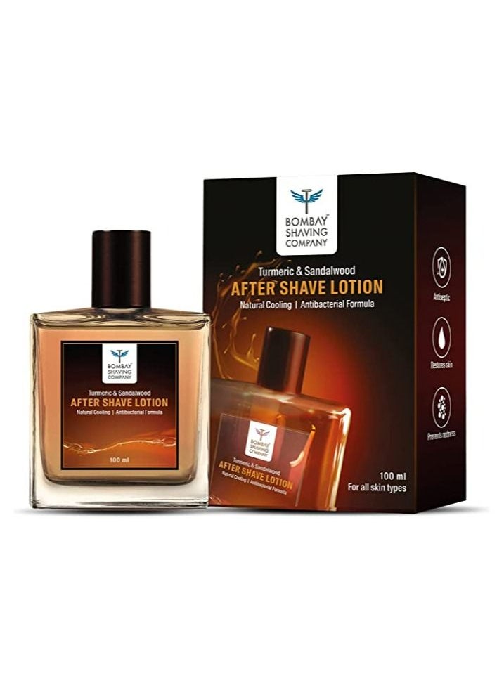 BOMBAY SHAVING COMPANY - After Shave Lotion Turmeric & Sandalwood- 100ml - Image 1