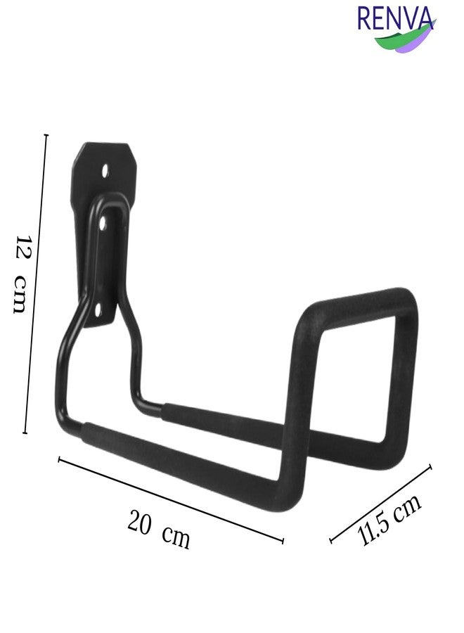 RENVA Water Hose Holder, Heavy Duty Garden Hose Reel Water Hose Holder Universal Hose Hanger Wall Mount Metal Hose Hanger for Garden Hose, Hose Reel, Water Hose Ladder Bicycle (1, Large) - Image 2
