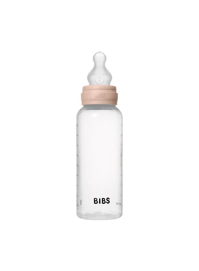 BIBS Round Silicone Baby Bottle 1-Pack 270 ml Medium Flow – Blush - Image 2