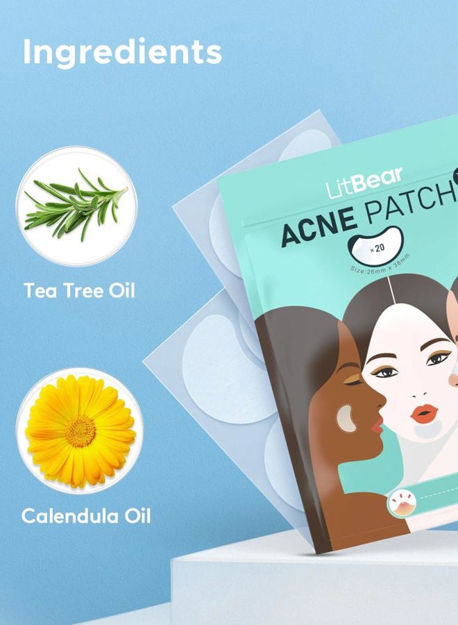 LitBear Acne Patches Pimple Patches (Moon) - Image 5