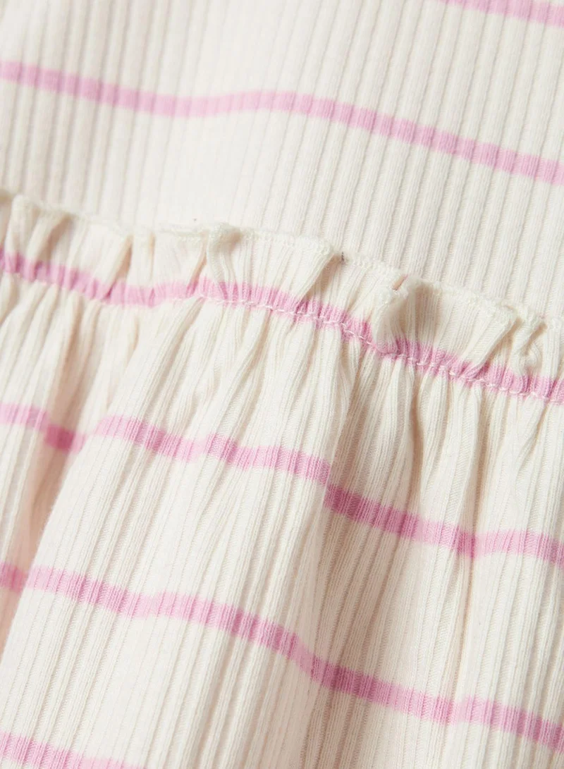 NAME IT Striped Ruffle Dress