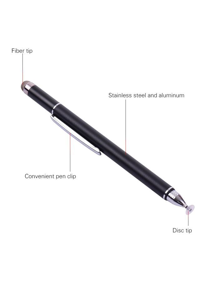 NIBEMINENT 2-Piece Universal 2-In-1 Stylus Pen Black/Green - Image 2