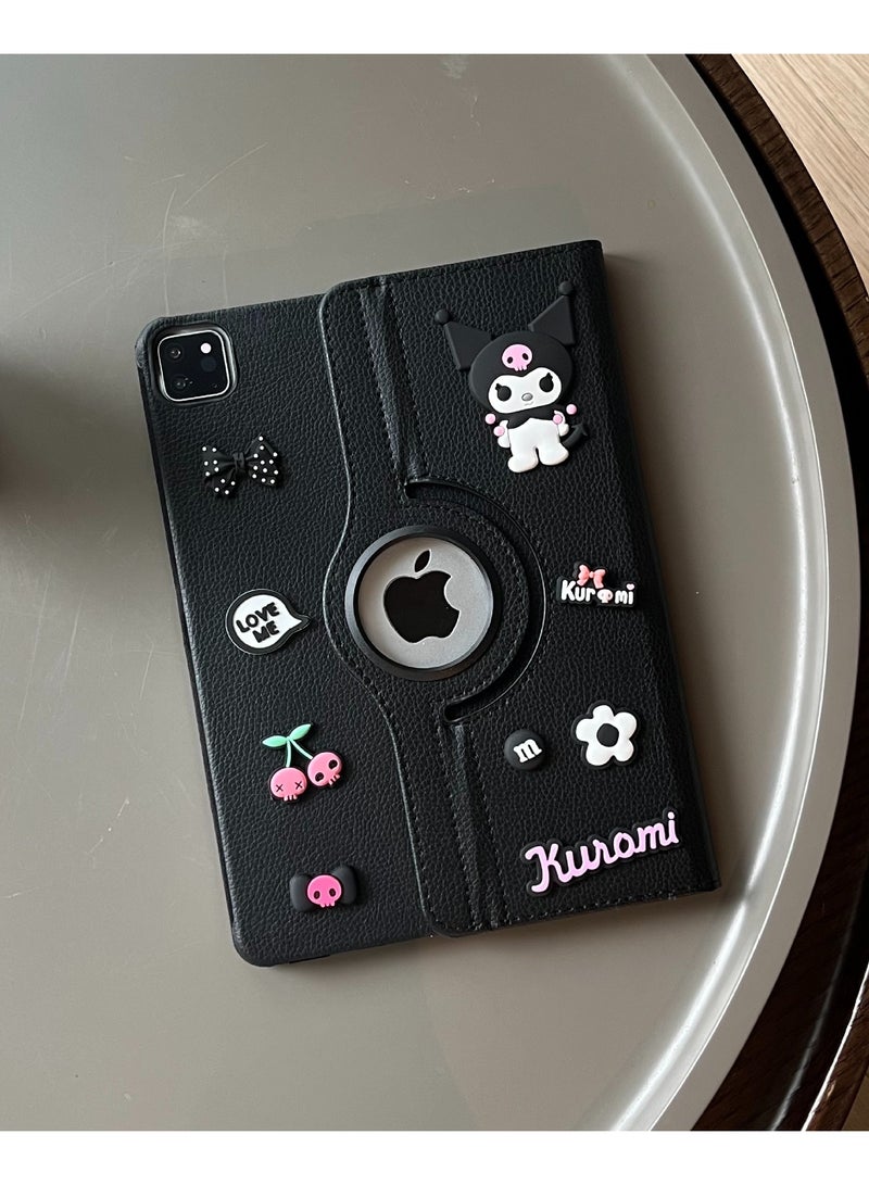 general 3D Cute Cartoon Creative Swivel Case for iPad Pro 11 inch (2022/2021/2020/2018), iPad Air 5/4 (2022/2020 5th/4th Generation 10.9 inch), 360 Degree Swivel Stand Cover - Image 2
