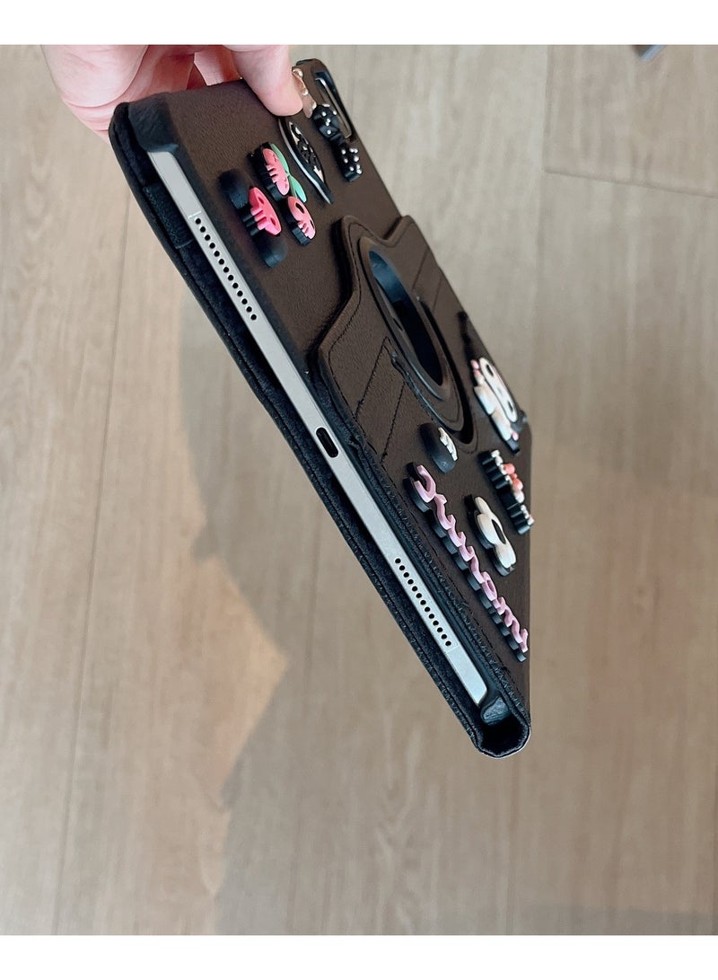 general 3D Cute Cartoon Creative Swivel Case for iPad Pro 11 inch (2022/2021/2020/2018), iPad Air 5/4 (2022/2020 5th/4th Generation 10.9 inch), 360 Degree Swivel Stand Cover - Image 3