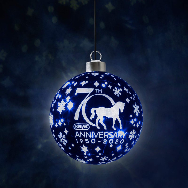 Breyer Breyer Horses 2020 Holiday Collection | 70th Anniversary Glass Ball Ornament | Model #700682 - Image 2