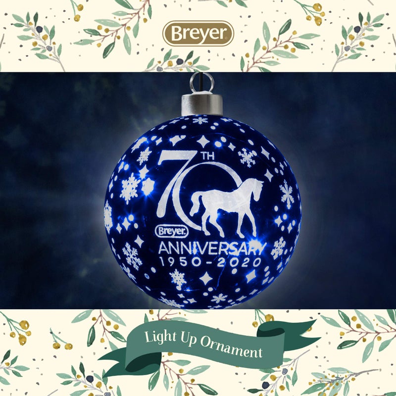 Breyer Breyer Horses 2020 Holiday Collection | 70th Anniversary Glass Ball Ornament | Model #700682 - Image 3