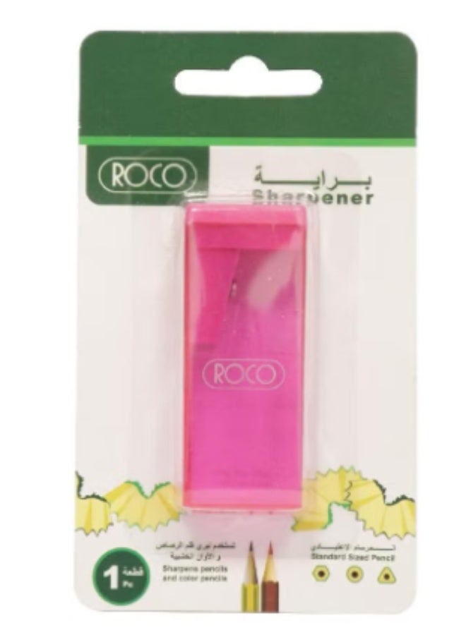 Roco Pocket Sharpener (1 Hole-Pink)