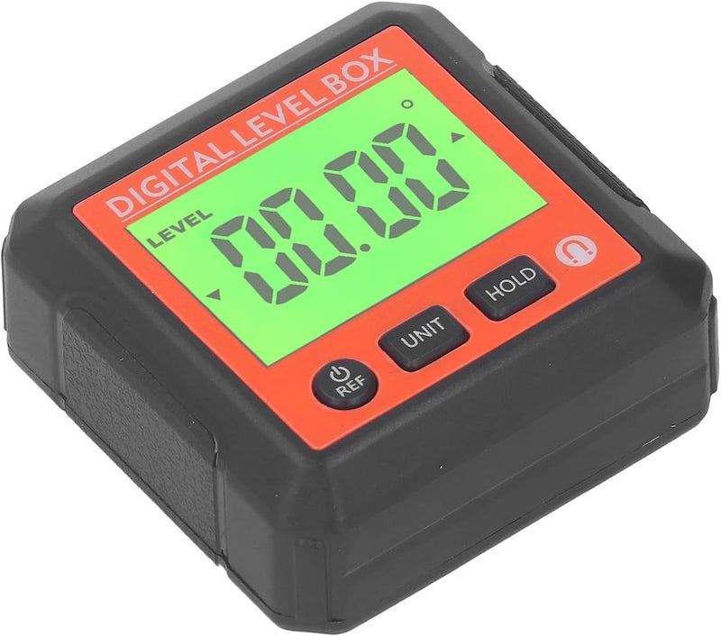 Digital Box Magnetic Protractor Inclinometer Angle for Woodworking Truction Portable Accurate Orange (Orange) - Image 3