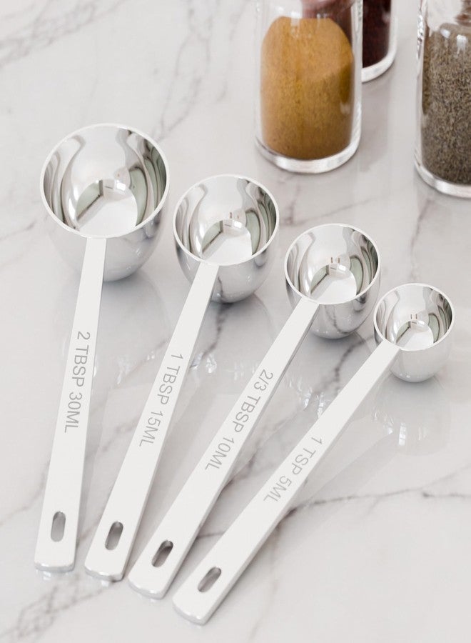 LEIFENY 1PCS 2/3TBSP(2TSP, 10ML) 18/8 Stainless Steel Measuring Spoon, Metal Measure Scoop for Dry and Liquid Spices, Must-have for Kitchen - Image 4