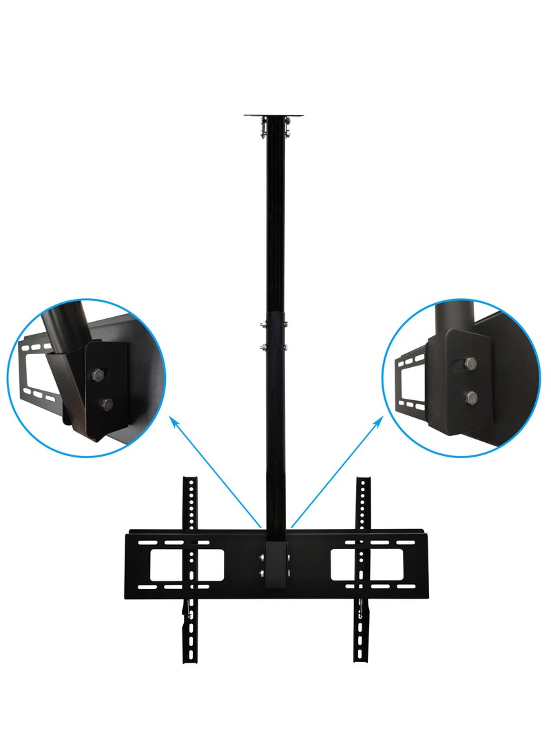 TV Ceiling Bracket Swiveling Tilting 32-75Inch LED LCD And Flats Screens