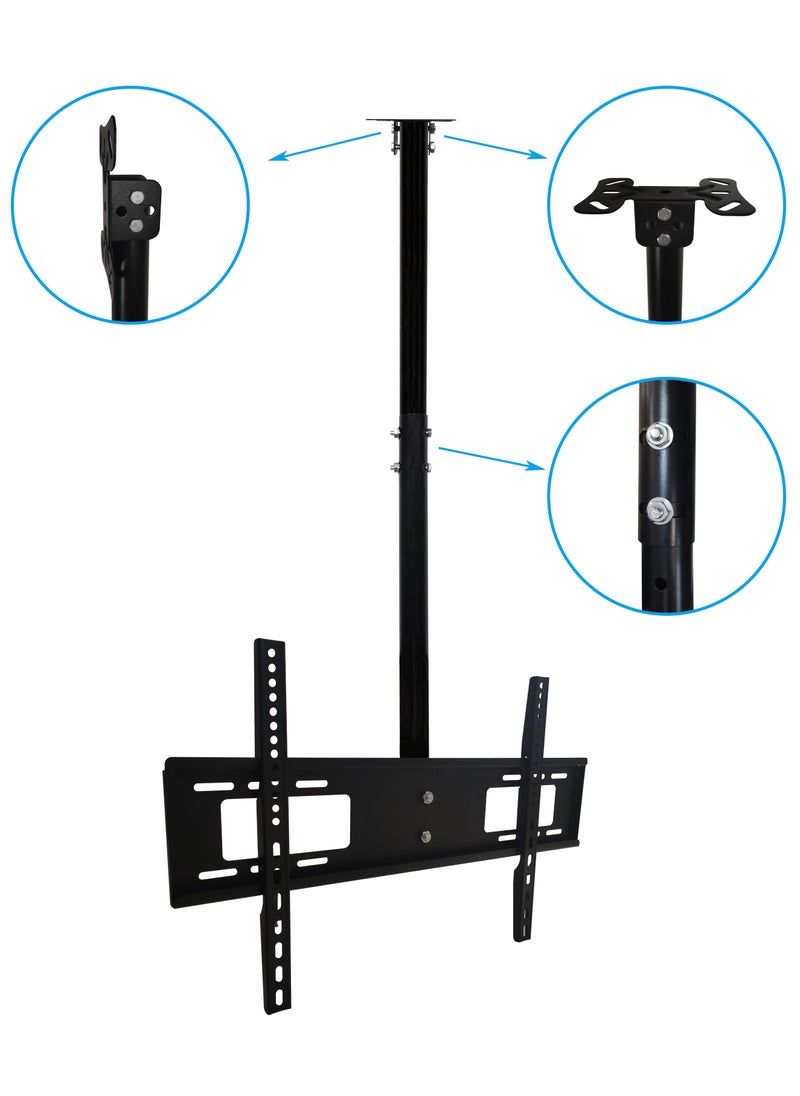 TV Ceiling Bracket Swiveling Tilting 32-75Inch LED LCD And Flats Screens