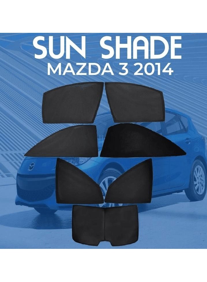 MAZDA 3 2014 High-Quality Car Sunshade All Side Sunshade UV and Heat Protection Front Back Sides Sun Shades - Image 1