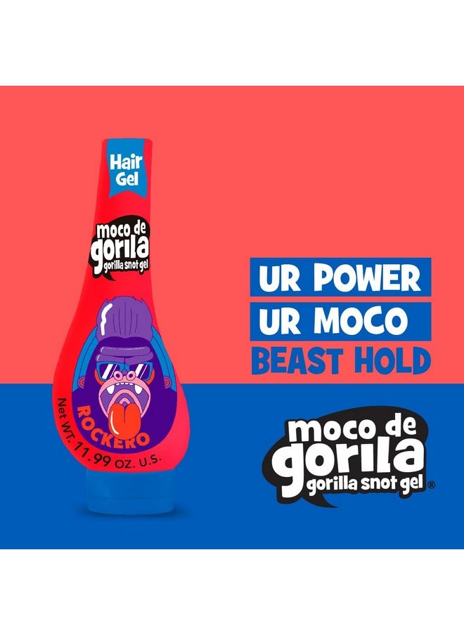 Moco de Gorila - Explosive Rocker Hair Styling Gel Longlasting Hold Reactivatable With Water 3Pack Of 11.92 Oz Each 3 Squeezable Bottles. - Image 1