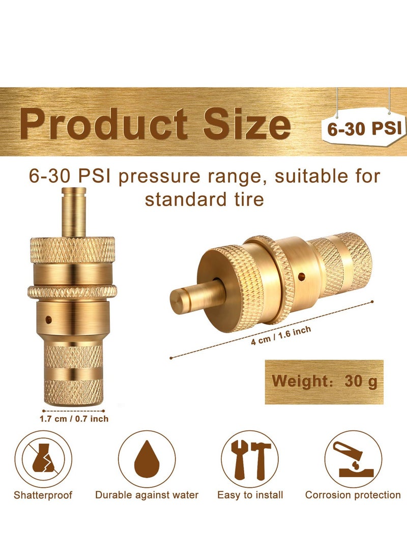 طقم تفريغ الإطارات الأوتوماتيكي 6-30 PSI، ملحقات تفريغ الإطارات للطرق الوعرة لجيب، سيارة، شاحنة، دراجة نارية، وإطارات ATV (5 قطع) - Image 5