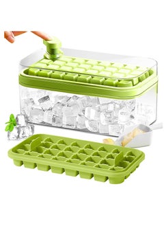 Generic Ice Cube Tray with Lid and Bin, 2 Pack for Freezer, One Button Press 64 Pcs Ice Cube Mold  - Image 1