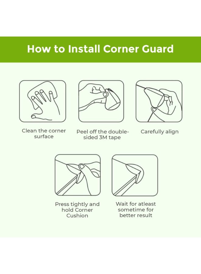 general 8-Pack Transparent Corner Protectors for Furniture - Soft Gel & Silicon Table Edge Guards, Sharp Corner Protection, Child Safety for Sharp Edges - Image 3