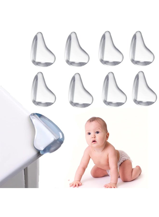general 8-Pack Transparent Corner Protectors for Furniture - Soft Gel & Silicon Table Edge Guards, Sharp Corner Protection, Child Safety for Sharp Edges - Image 1
