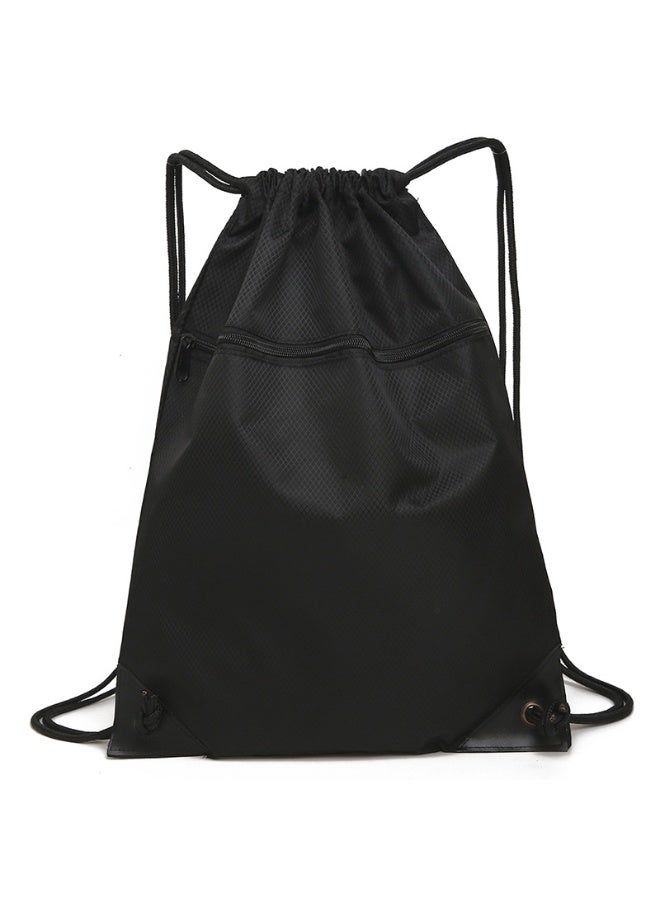 Waterproof Drawstring Backpack - Durable Gym Sackpack for Sports, Hiking, Travel & Camping | Basketball, Swim Bag with Zipper Pocket & Thick Shoulder Straps - Image 1