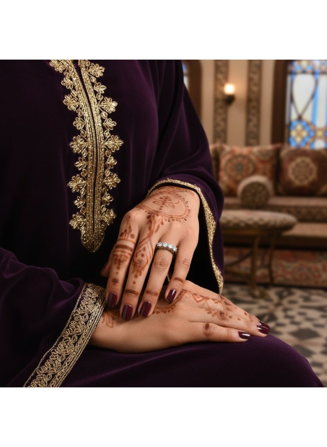 SYNSYB 3mm Moissanite Wedding Band 5-Stone Eternity Ring for Women with Luxury Gift Box, adjustable SIZE - Image 5