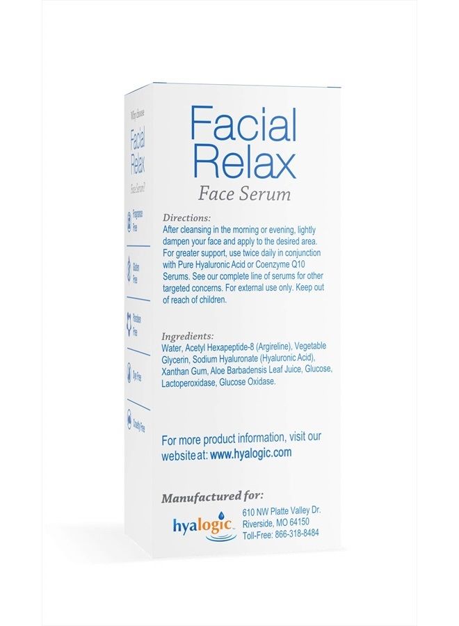 Hyalogic Episilk Facial Relax Face Serum - Anti-Aging Facial Serum w/ Hyaluronic Acid & Argireline, Antioxidant Serum to Reduce Fine Lines & Facial Wrinkles - Moisturizing Serum (1 oz) - Image 4