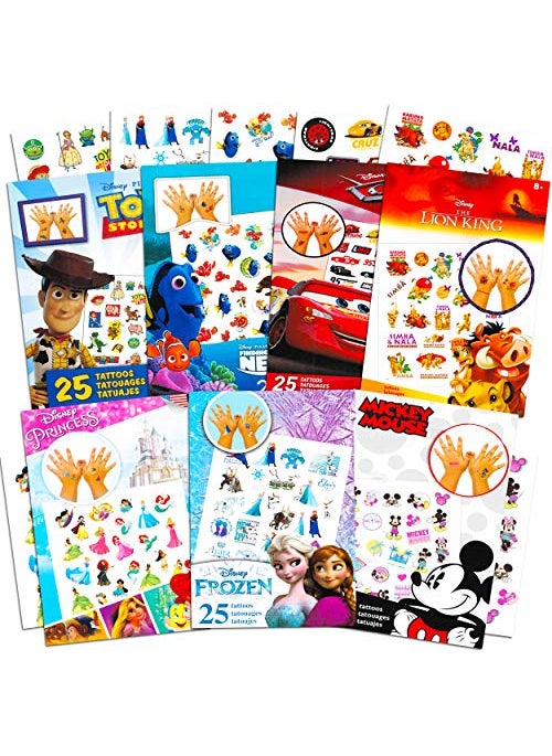 Classic Disney Classic Disney Temporary Tattoos - 175 Assorted Disney Favorites - Kid - Multicolor - Not Water Resistant 