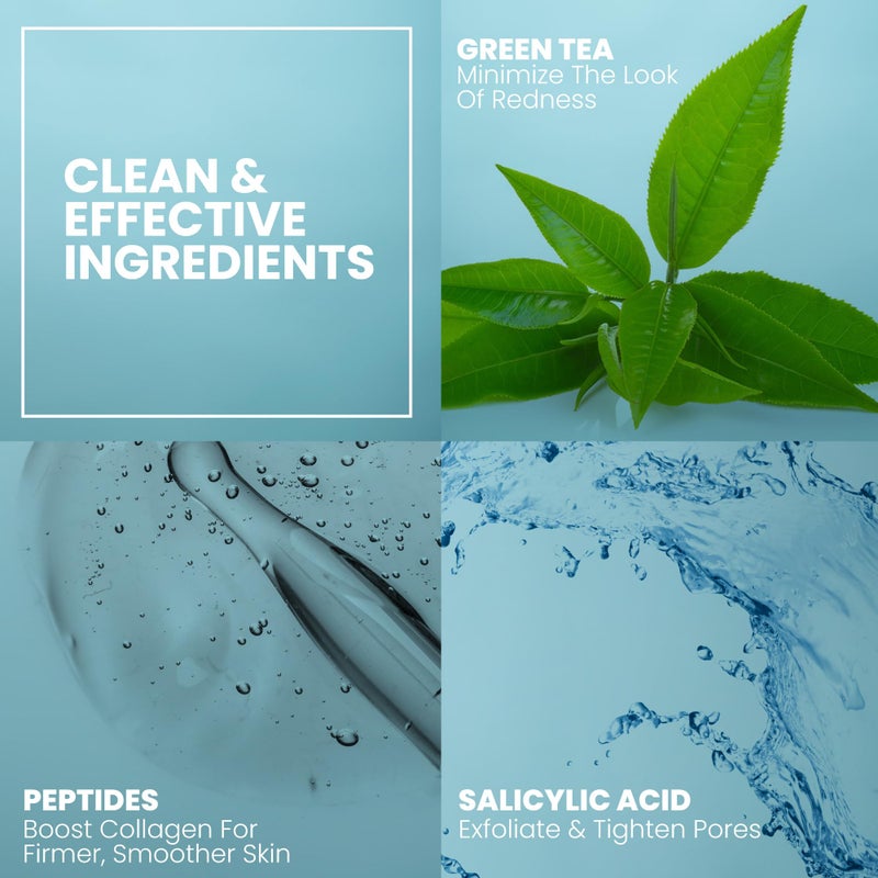 Eva Naturals 2% BHA Salicylic Acid Liquid Exfoliant for Blackheads, Enlarged Pores, Wrinkles and Fine Lines - Face Exfoliator, Evens Skin Tone, Hydrate & Brighten for Glowing Skin - 4 oz Bottle - Image 4