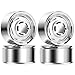 DashRC 19 Beadlock Wheel Rims Retro Vintage Design Wheel Hub for TRX4 F105 SCX10 Gen8 LC70 110 RC Crawler Aluminum Alloy Plating Electroplate Silver 4 PCS - Image 2