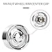 DashRC 19 Beadlock Wheel Rims Retro Vintage Design Wheel Hub for TRX4 F105 SCX10 Gen8 LC70 110 RC Crawler Aluminum Alloy Plating Electroplate Silver 4 PCS - Image 4