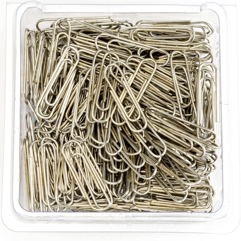 Officemate Small #3 Size Paper Clips, Silver, 200 in Pack (97219) - Image 3