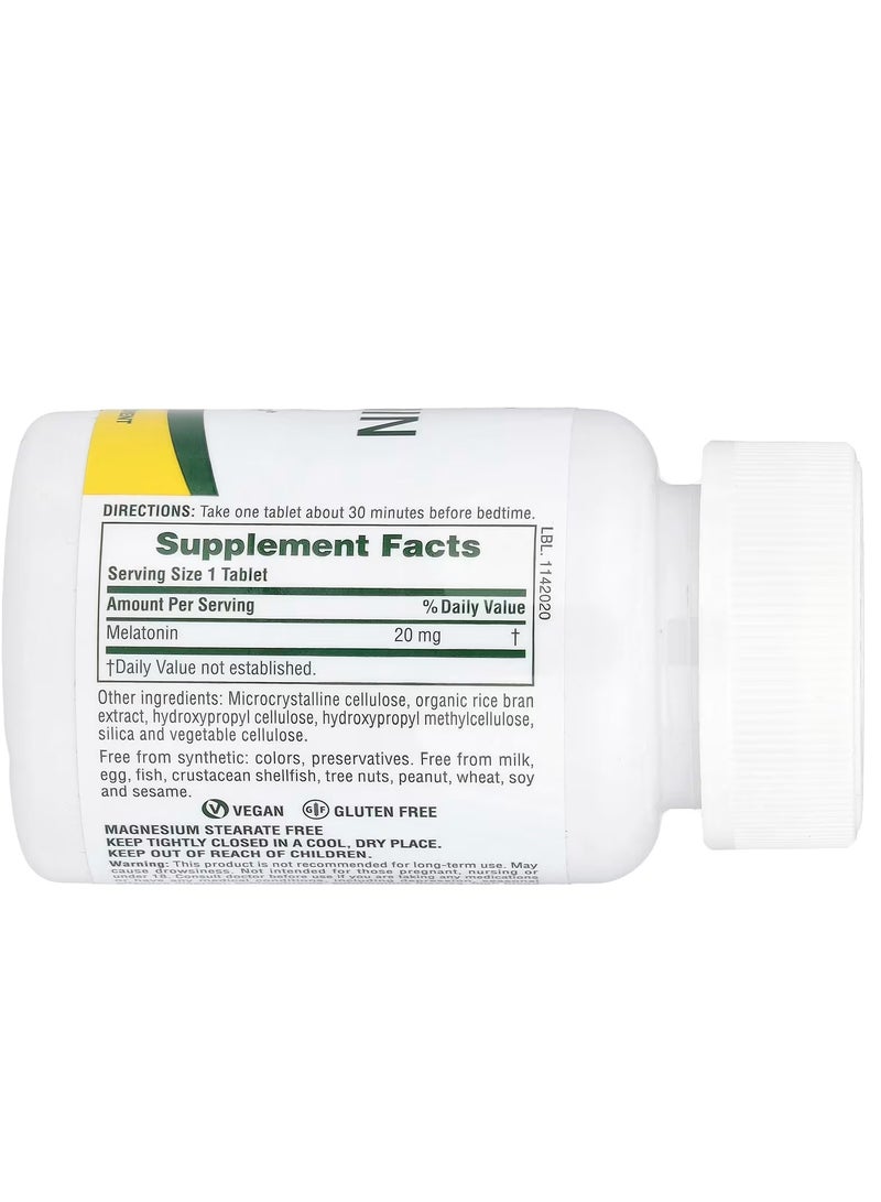 ناتشرز بلس ميلاتونين ، 20 ملجم ، 90 قرصًا - Image 2