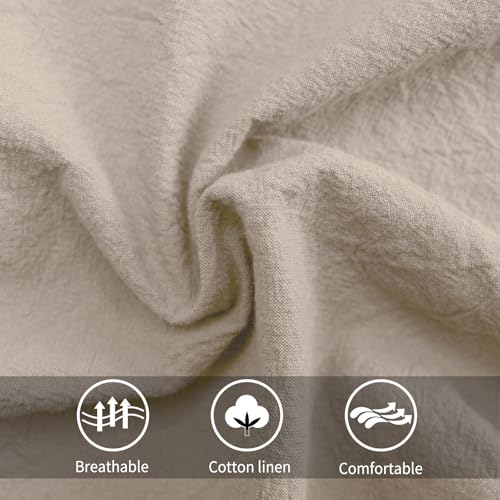 Pinknoke Cotton Linen Pinafore Apron Dress for Women with Pockets Cute Art Chef Aprons for Kitchen Baking Gardening Painting - Image 4