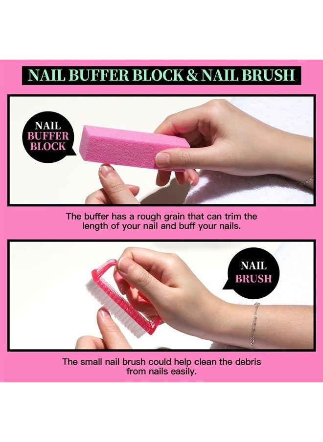 FANDAMEI FANDAMEI Nail Care Tool Kit, Nail Files 100/180, Nail Buffer Block, Cuticle Nippers, Cuticle Trimmer, Cuticle Pusher, Nail Lifter for Ingrown Toenails, Nail Tools, Nail Kit, Pedicure & Manicure Tools  - Image 3