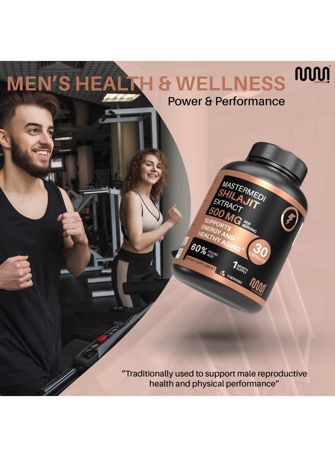 MasterMedi Himalayan Shilajit 500MG Per Serving, Capsules 30 Count with Fulvic Acid & Trace Minerals for Enhanced Energy and Immune Support Men & Women (1 Month Supply) - Image 5