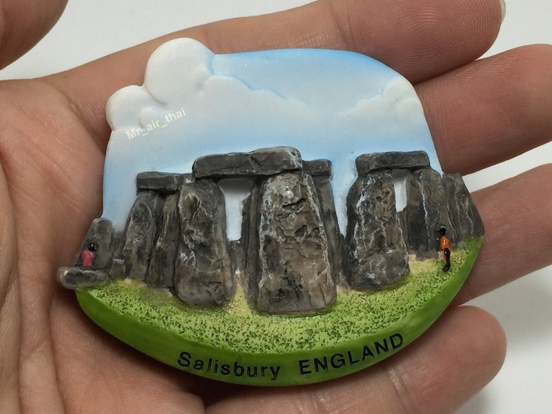 WitnyStore Tiny 2¾" Stonehenge Salisbury Wiltshire England - Miniature Hand Made Resin 3D Europe Landmark Tourist Attraction Decorative Refrigerator Fridge Magnets Collectibles Traveler Souvenir Gifts - Image 4