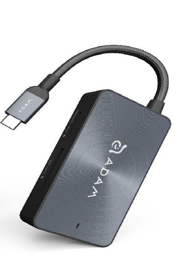 ADAM ELEMENTS Adam Elements CASA Hub PDC501 USB 3.1 USB Type C 5 in 1 Card Reader with 80W power Delivery  - Image 2