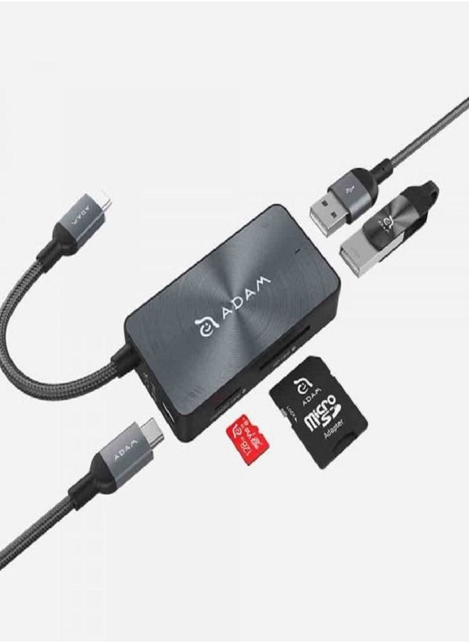 ADAM ELEMENTS Adam Elements CASA Hub PDC501 USB 3.1 USB Type C 5 in 1 Card Reader with 80W power Delivery  - Image 4