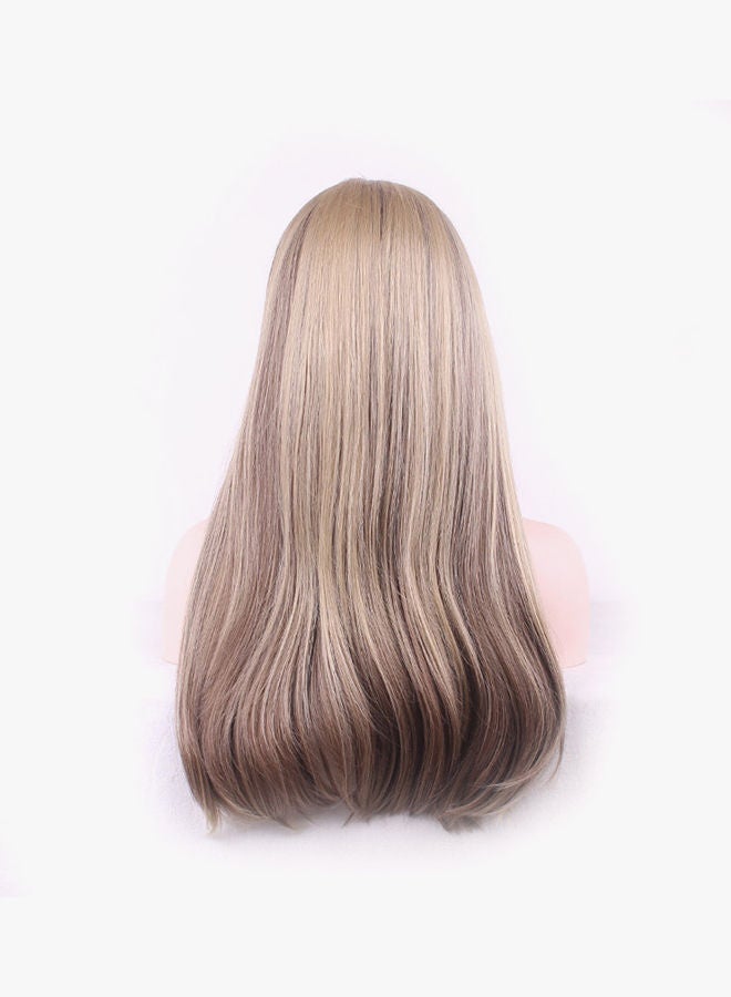 NIBEMINENT Natural Looking Dual Shade Hair Wig Multicolour 70cm - Image 2