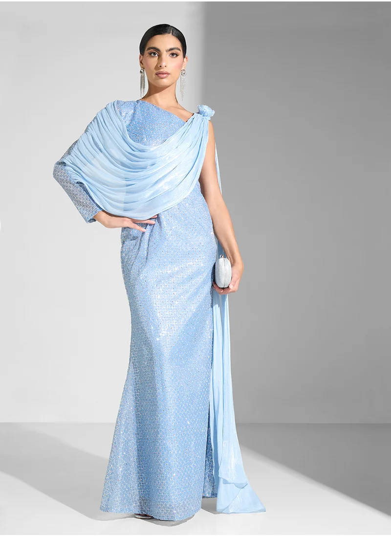 جولدن ابل One Shoulder Maxi Dress