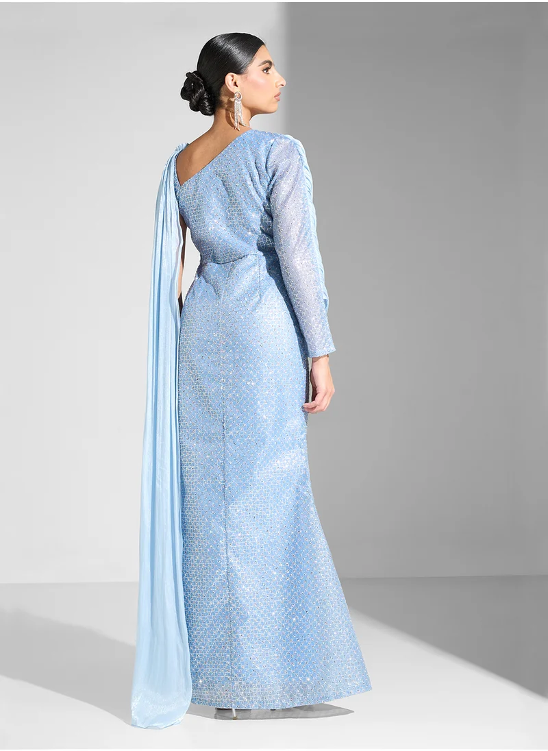 جولدن ابل One Shoulder Maxi Dress