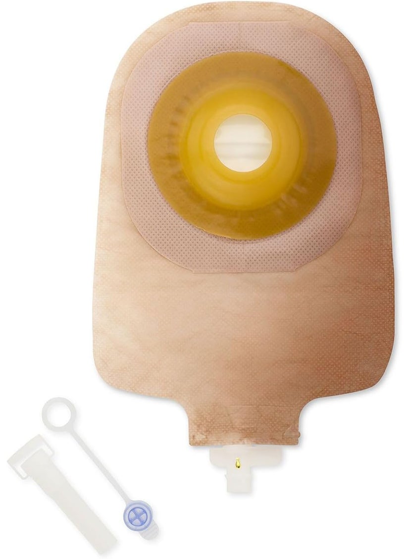HOLLISTER Premier Urostomy Pouch Drainable 1.125" Stoma 9"L 1pc System Ultra Clear 8485, 5 Ct 